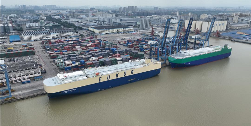 广州新沙港上半年外贸汽车出口暴涨169.7%